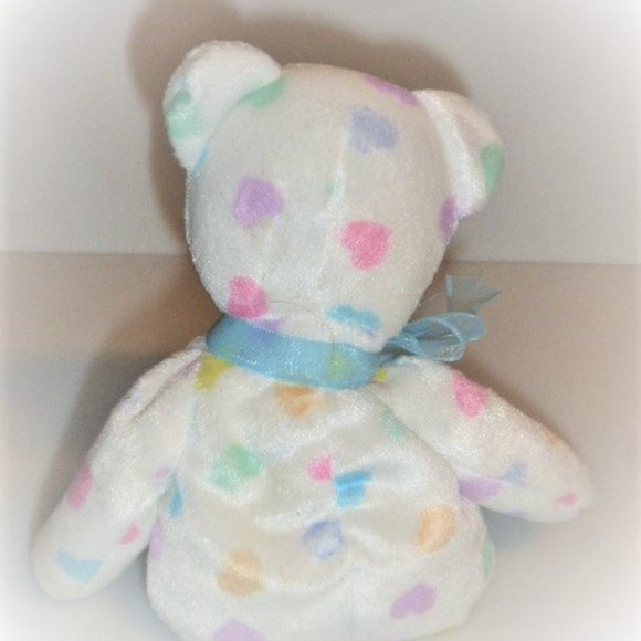 2001 TY Beanie Baby KISSME Ty Valentines Day Kiss Me Bear Vintage TY Bear - Picture 4 of 9